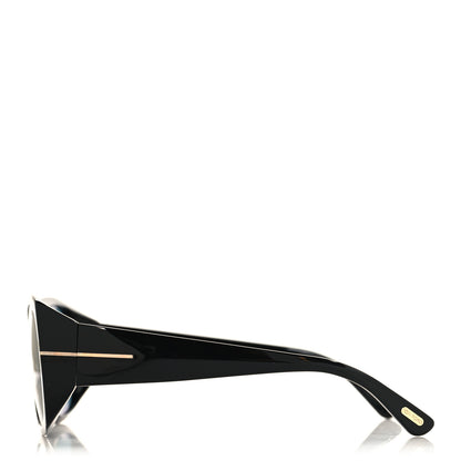 Tom Ford Acetate Square Ryder Sunglasses TF1035 Black 3 of 7