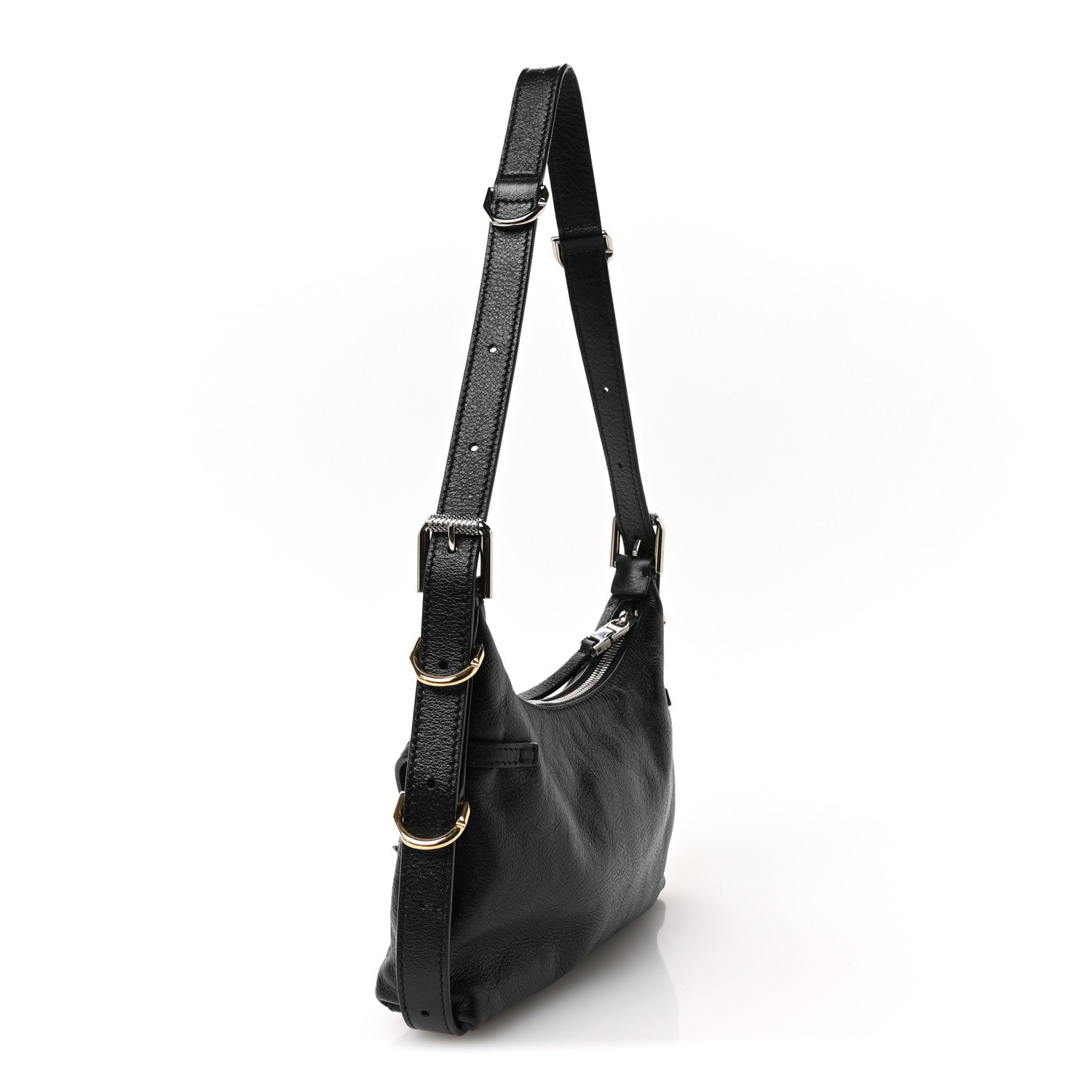 Givenchy Tumbled Calfskin Mini Voyou Boyfriend Party Bag Black 3 of 10