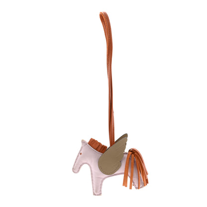Hermes Milo Lambskin Grigri Rodeo Pegase Horse Bag Charm PM Mauve Pale Pain D'epice Beige Marfa 1 of 7