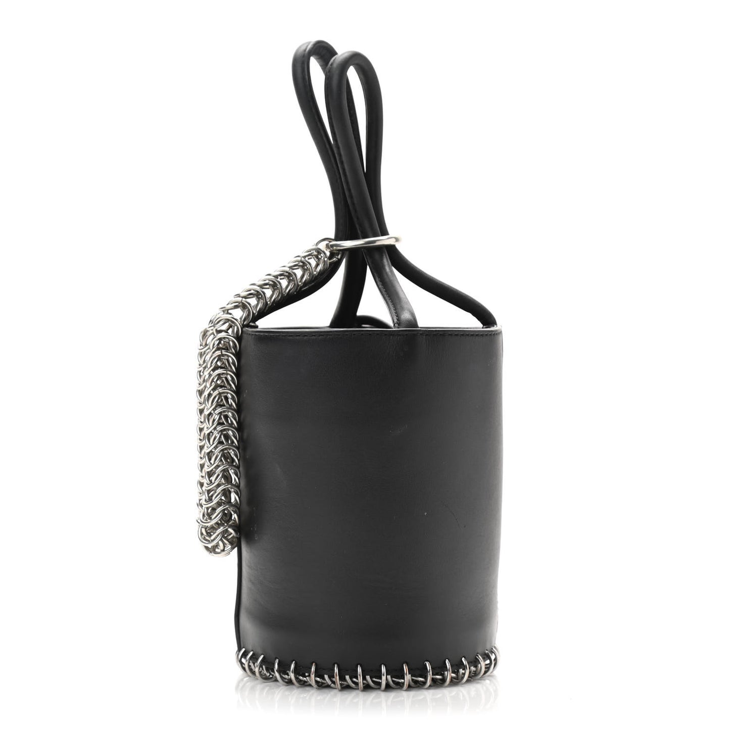 Smooth Calfskin Roxy Bucket Bag Black