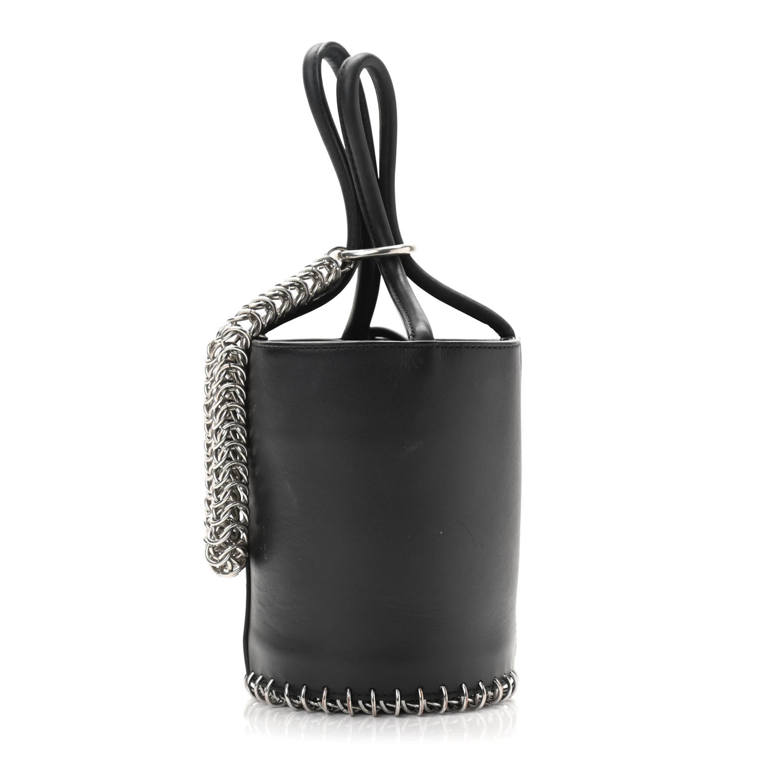 Alexander Wang Smooth Calfskin Roxy Bucket Bag Black 3 of 11