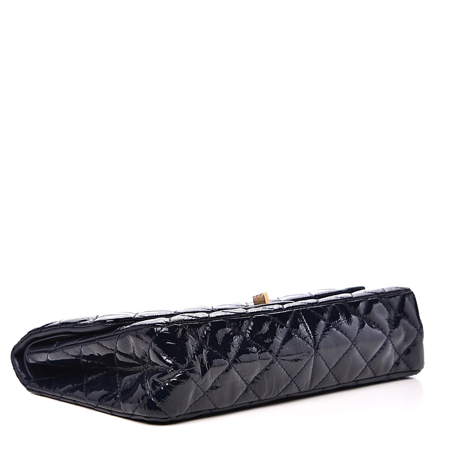 Chanel Distressed Patent Quilted 2.55 Reissue 226 Flap Navy 3 of 14