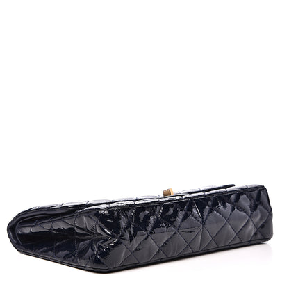 Chanel Distressed Patent Quilted 2.55 Reissue 226 Flap Navy 3 of 14