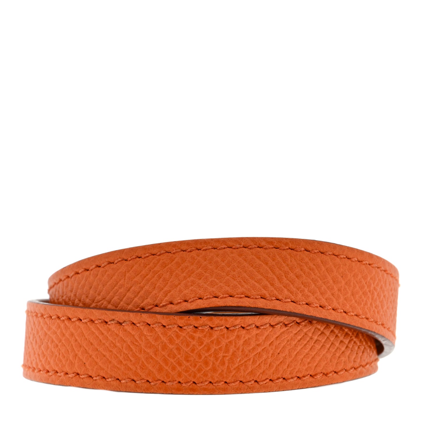 Epsom Kelly Double Tour Bracelet S Orange