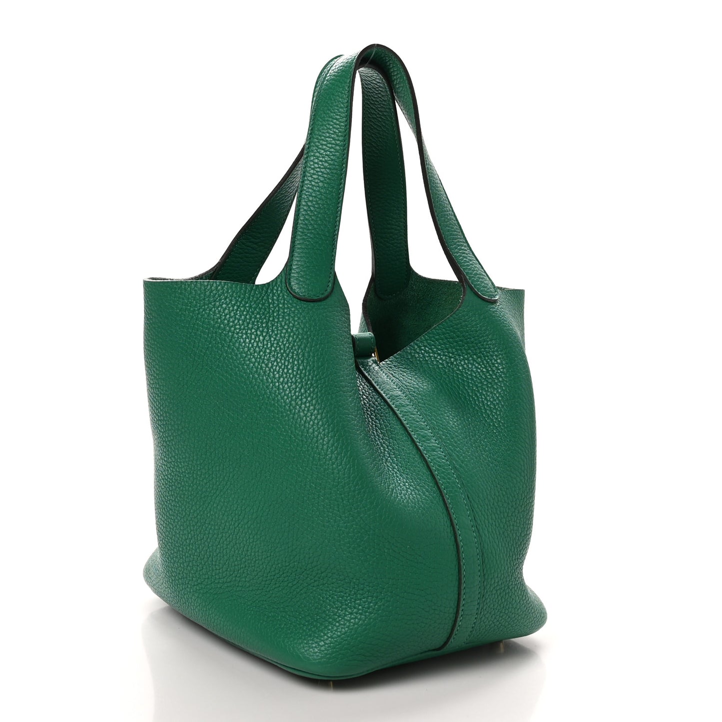 Taurillon Clemence Picotin Lock 22 MM  Vert Jade