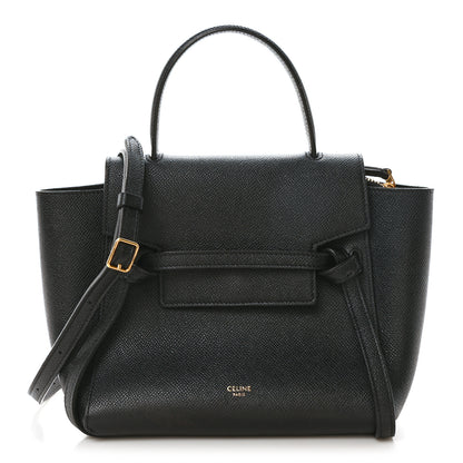 Celine Grained Calfskin Nano Belt Bag Black 1 of 9