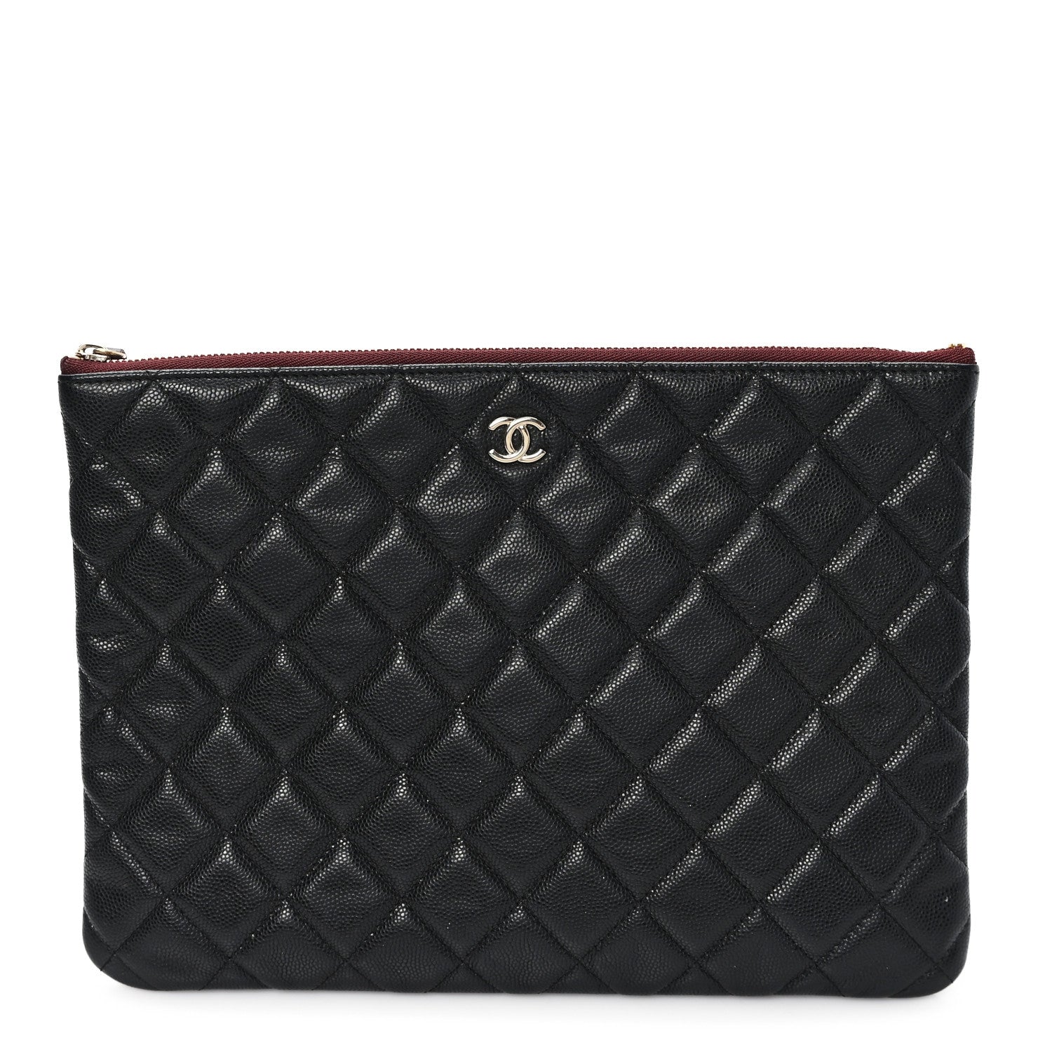 Chanel Caviar Quilted Medium Cosmetic Case Black 1 of 8