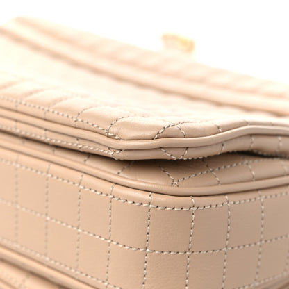 Celine Calfskin Quilted Medium C Bag Beige 11 of 16