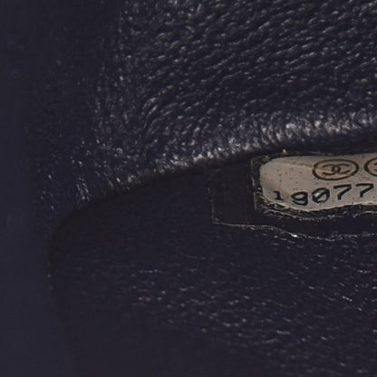 Chanel Caviar Quilted Medium Double Flap Dark Blue 8 of 12