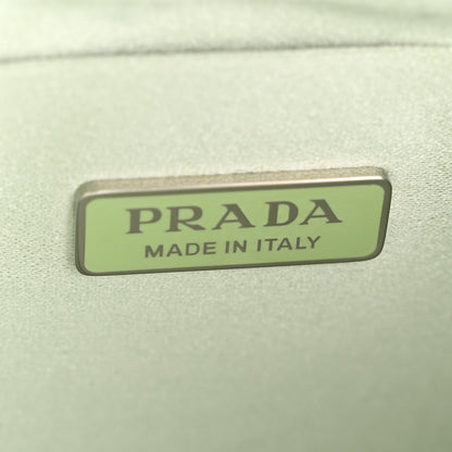 Prada Satin Crystal Cleo Adjustable Strap Shoulder Bag Acqua 6 of 11