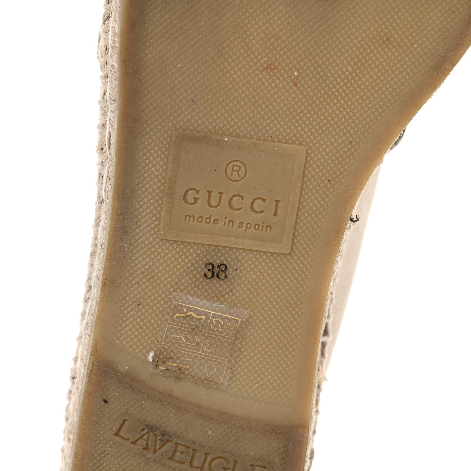 Gucci Canvas Logo Espadrilles 38 Greggio White 8 of 14