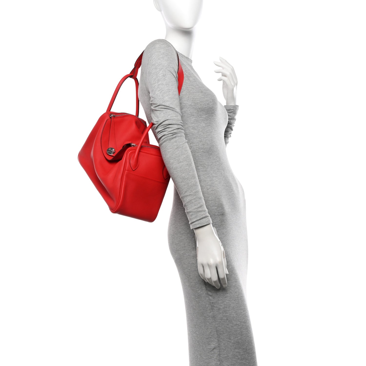 Hermes Swift Lindy 30 Rouge De Coeur Rouge Piment 2 of 13