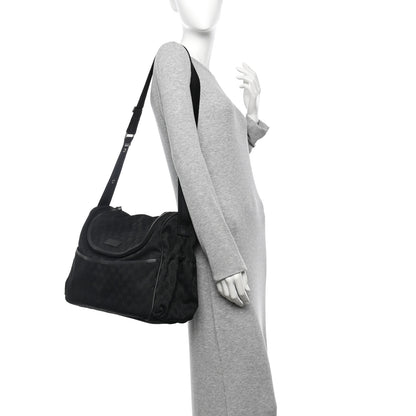 Gucci Monogram Large Diaper Bag Black 2 of 11