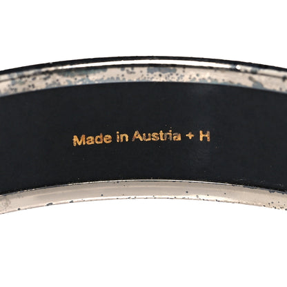 Hermes Enamel Printed Narrow Caleche Bracelet 62 Rouge H 5 of 6