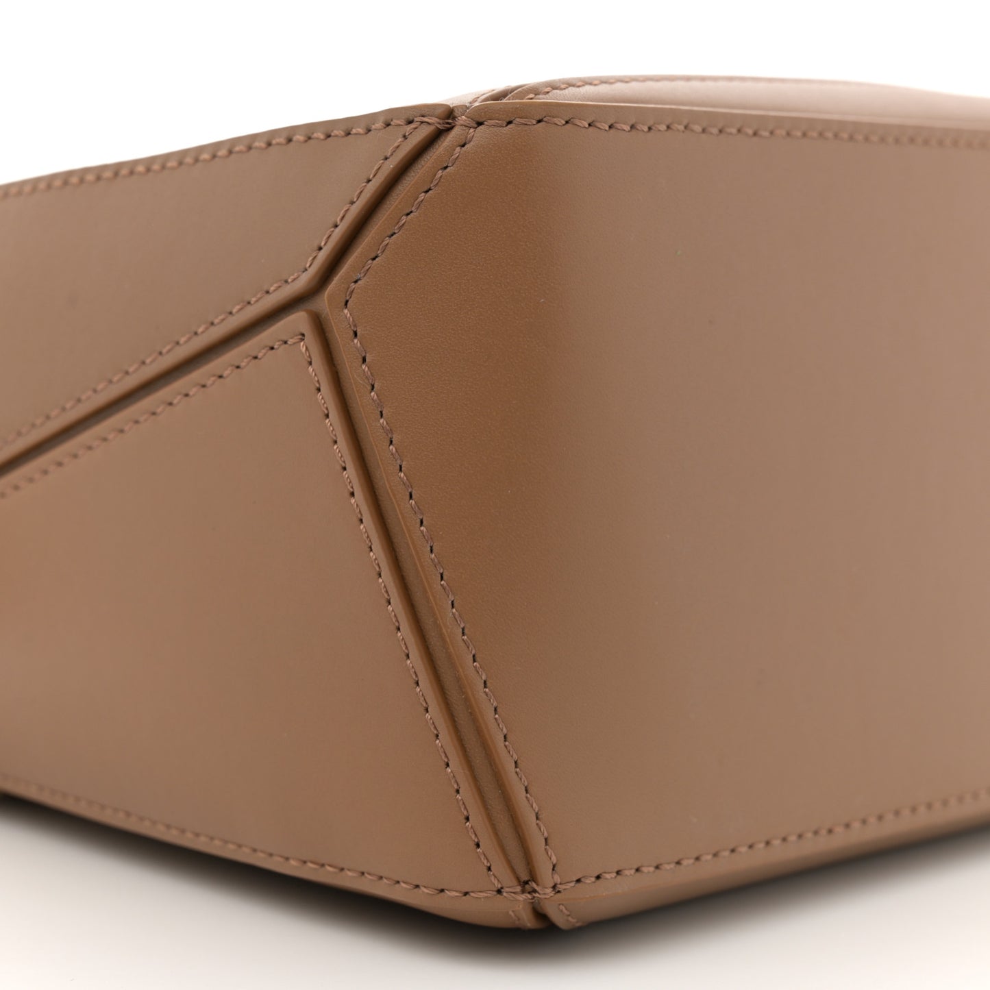 Satin Calfskin Small Puzzle Bag Oak