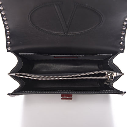 Valentino Garavani Metallic Calfskin Small Rockstud No Limit Shoulder Bag Silver 5 of 13