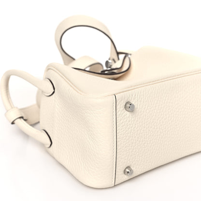 Hermes Taurillon Clemence Mini Lindy 20 Craie 8 of 10