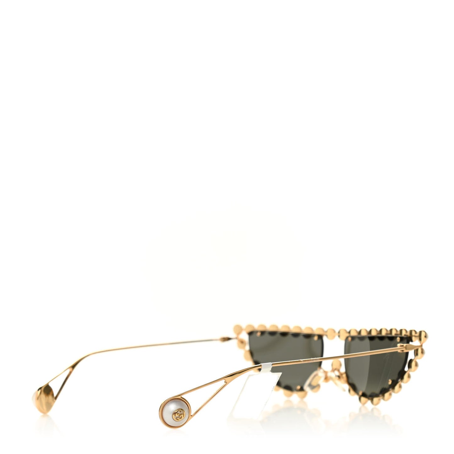 Metal Pearl Cat Eye Sunglasses GG0364S Gold