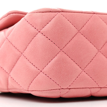 Chanel Lambskin Quilted Valentine Charms Medium Single Flap Pink 9 of 13