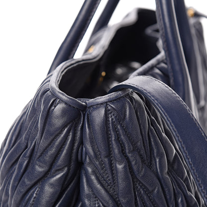 Miu Miu Nappa Matelasse Tote Bleuette 13 of 15