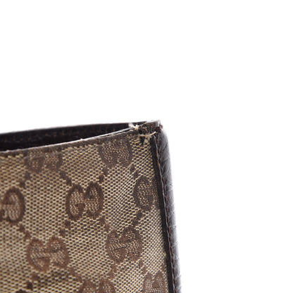 Gucci Monogram Medium Hasler Tote Dark Brown 16 of 24