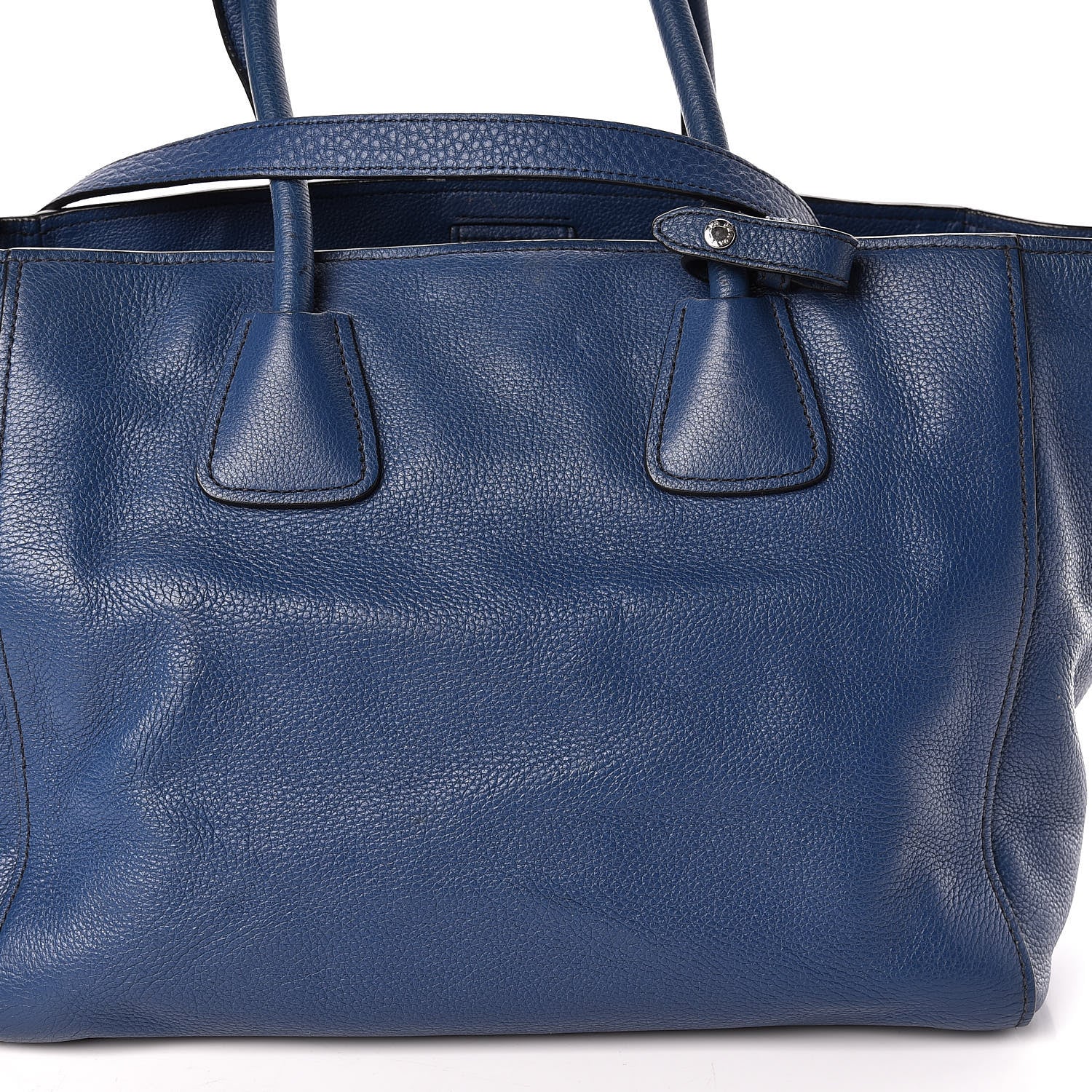 Prada Vitello Phenix Shopping Tote Bluette 13 of 15
