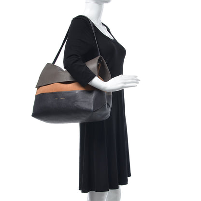 Celine Calfskin Suede All Soft Shoulder Bag Taupe 2 of 14