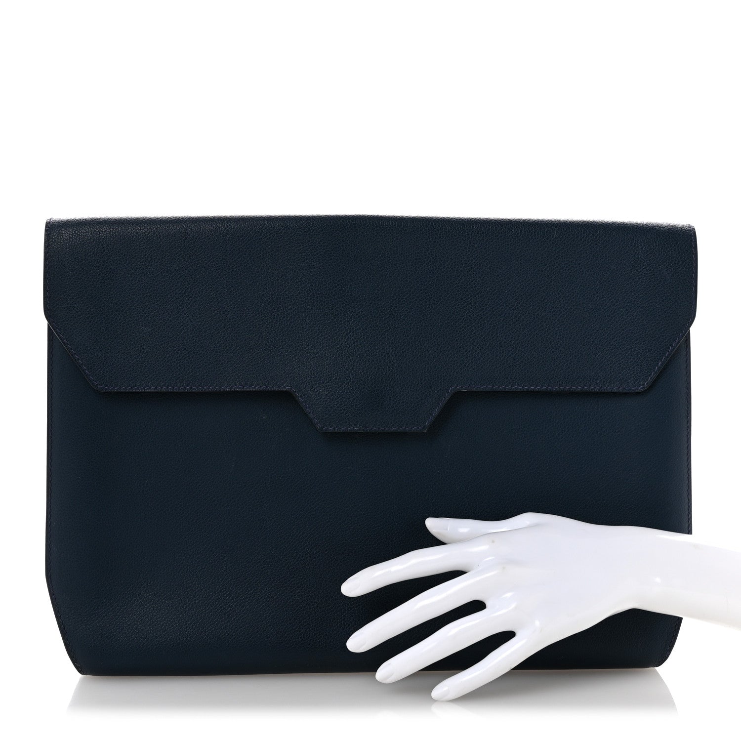 Hermes Evercolor Flash Pouch  Bleu Saphir 2 of 10