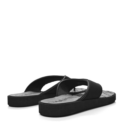 Chanel Fabric CC Thong Sandals 39 Black 4 of 8