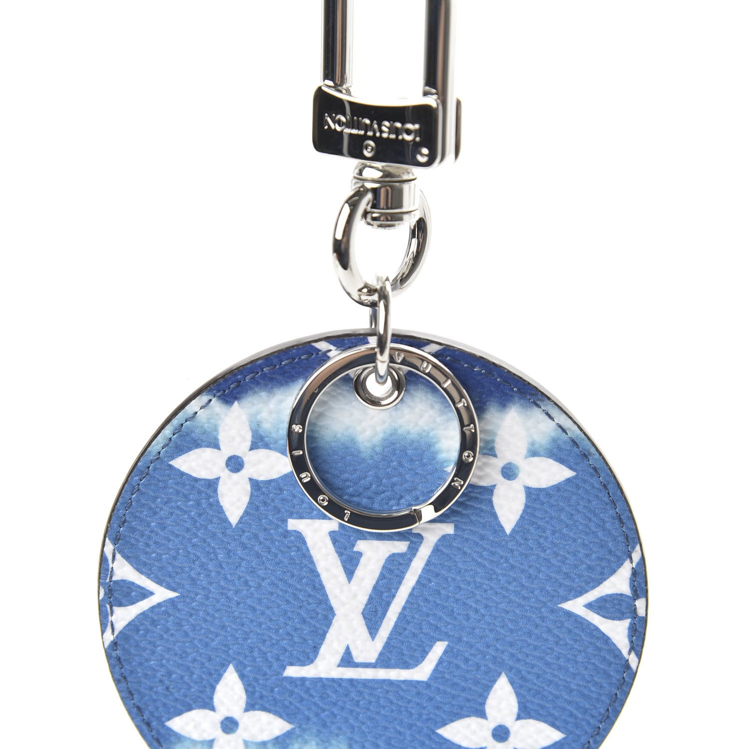 Louis Vuitton Monogram Escale Bag Charm Key Holder Blue 3 of 4