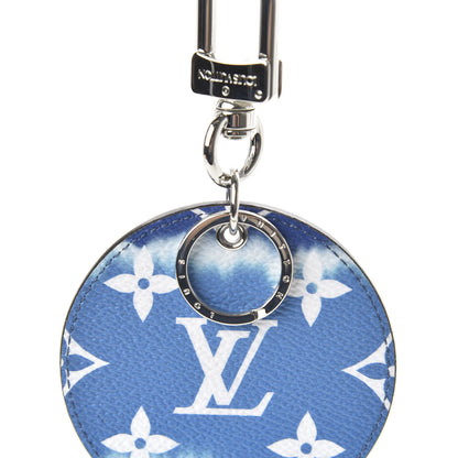 Louis Vuitton Monogram Escale Bag Charm Key Holder Blue 3 of 4