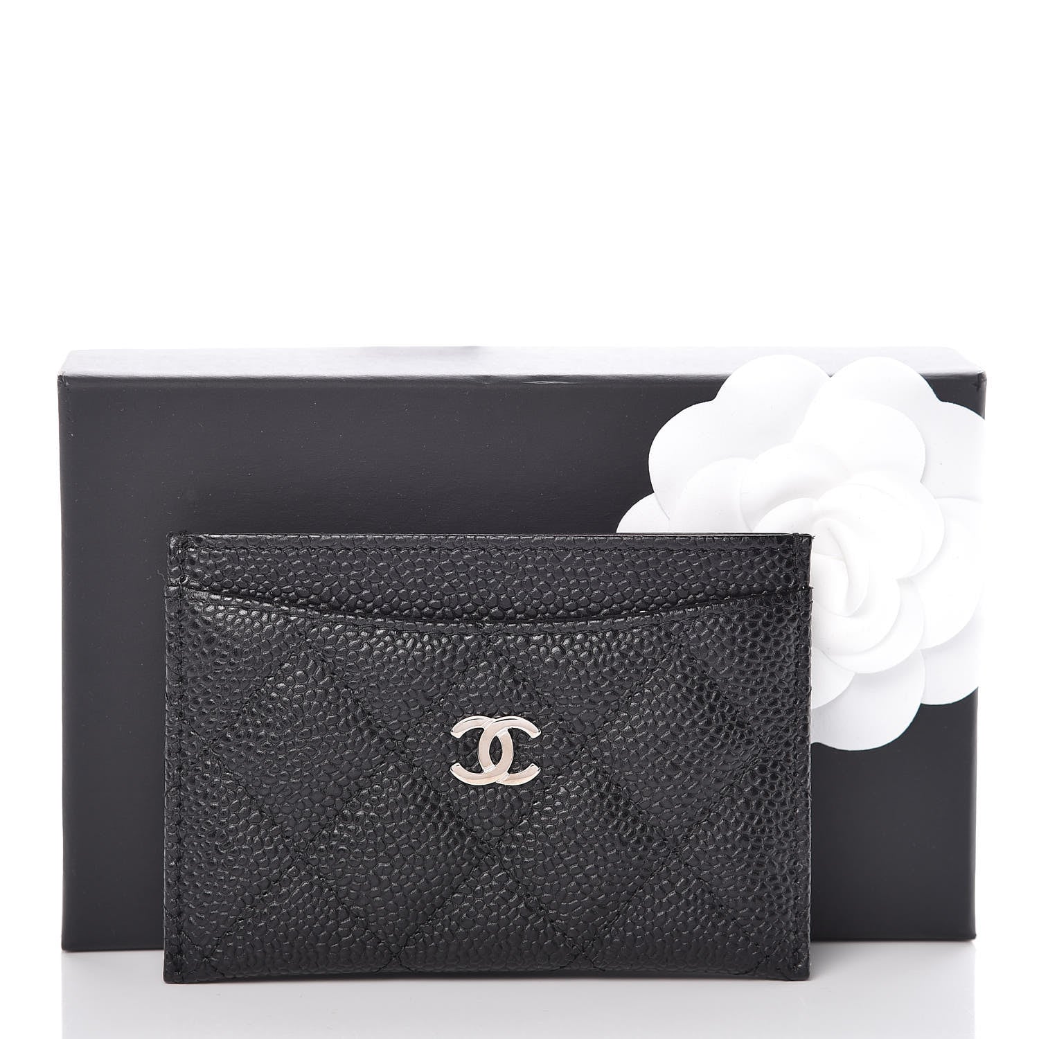 Chanel Caviar Quilted Card Holder Black 11 of 11