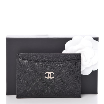 Chanel Caviar Quilted Card Holder Black 11 of 11