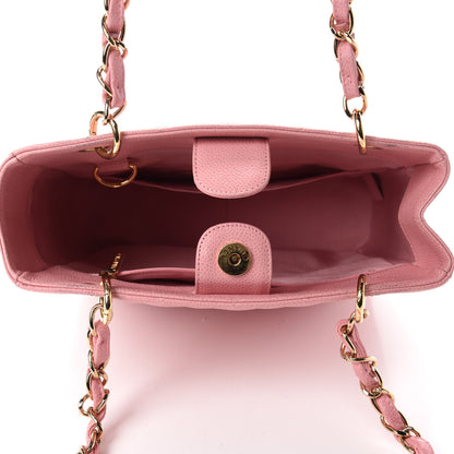 Chanel Caviar Quilted Petit Shopping Tote PST Pink 5 of 11