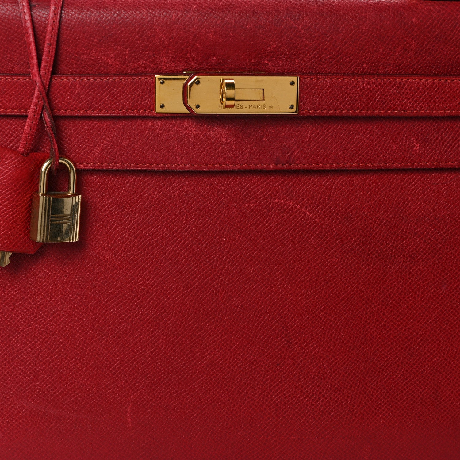 Hermes Courchevel Kelly Sellier 32 Rouge Vif 8 of 14