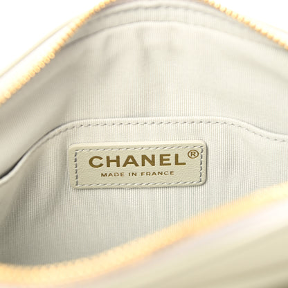 Chanel Calfskin Quilted Small Camera Case Grey 6 of 12