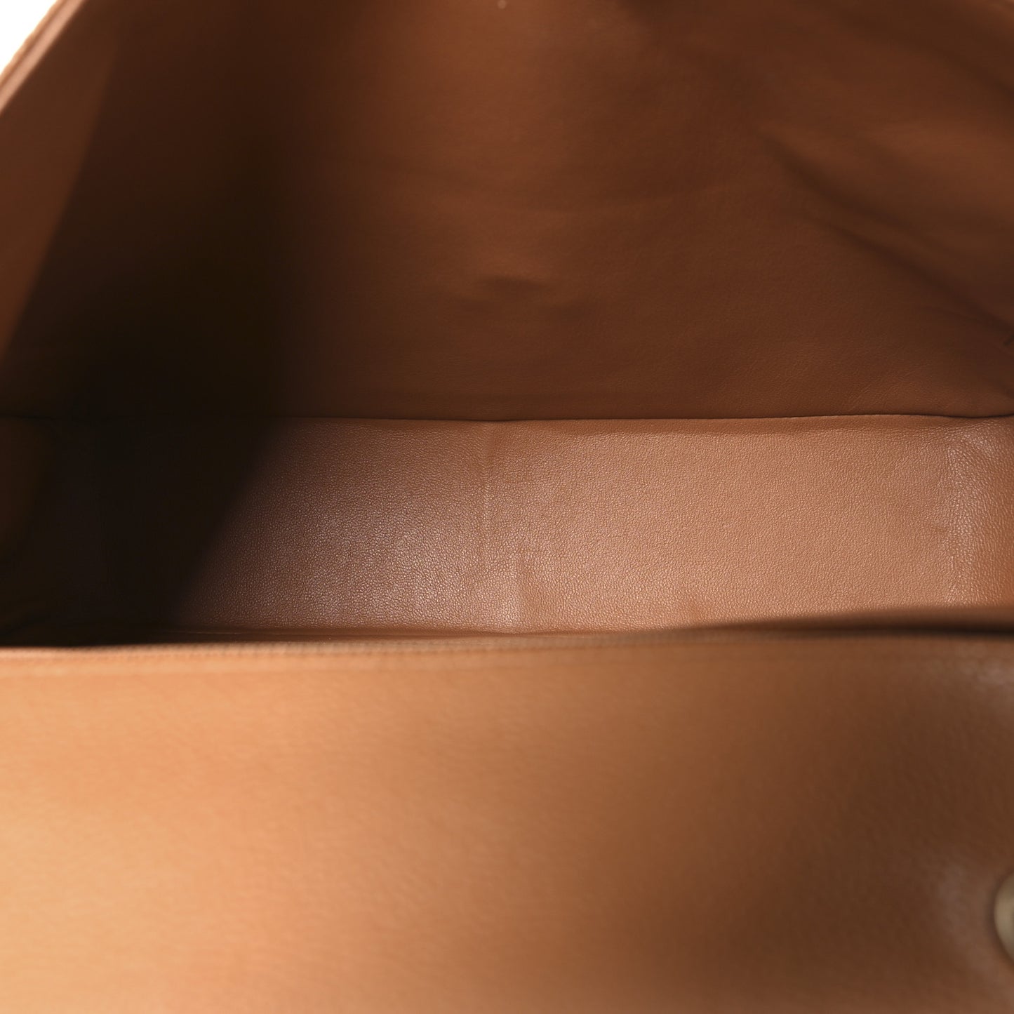 Caviar Quilted Jumbo Single Flap Light Brown