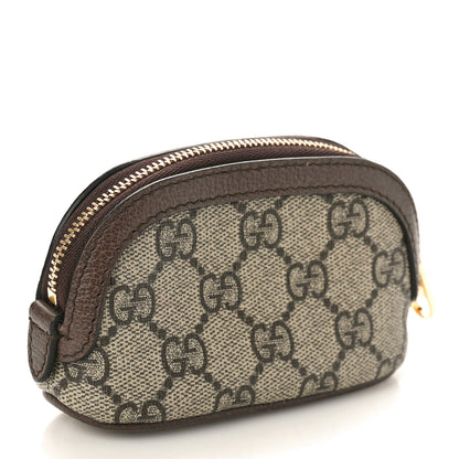 Gucci GG Supreme Monogram Web Ophidia Dome Key Pouch Beige New Acero 3 of 9