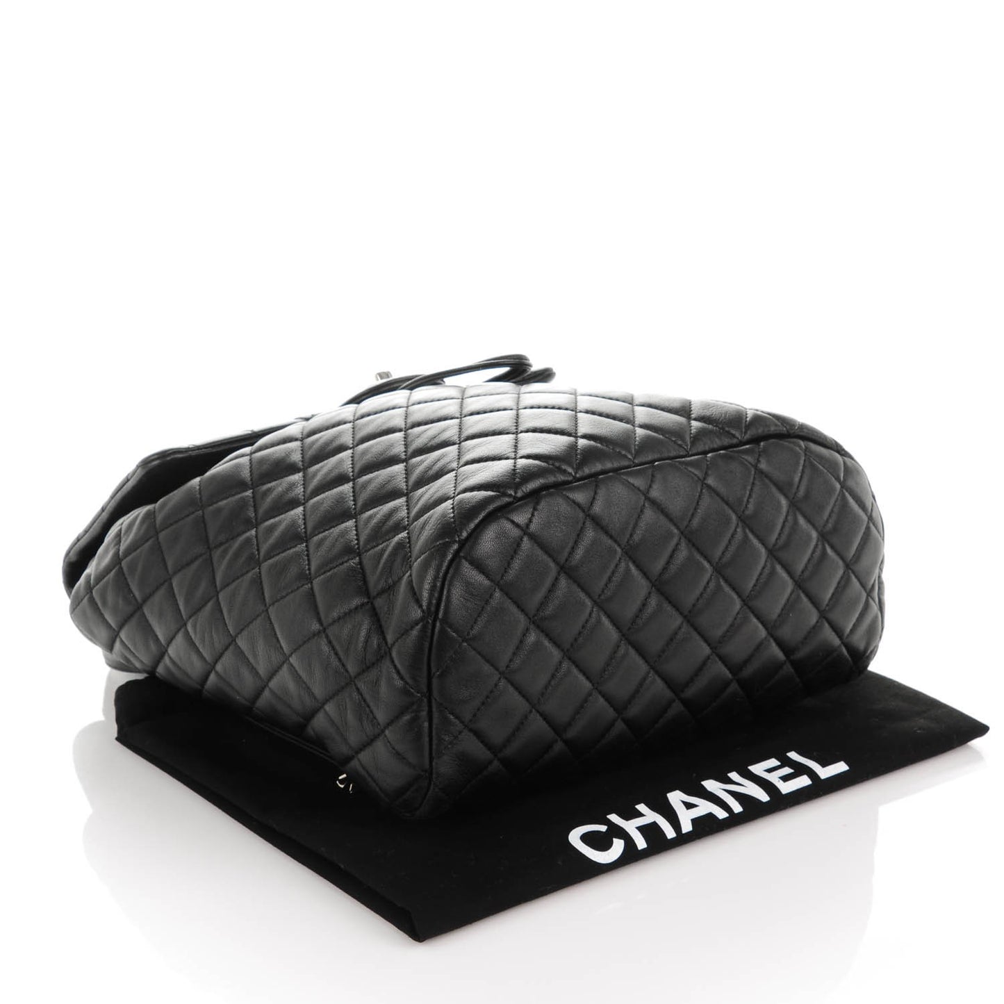 Lambskin Quilted Large Urban Spirit Backpack Black