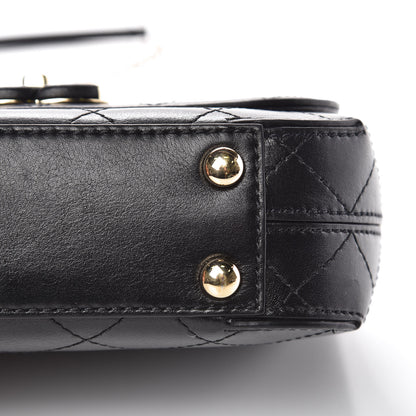 Chanel Calfskin Stitched Small Covered CC Flap Bag Black 11 of 12