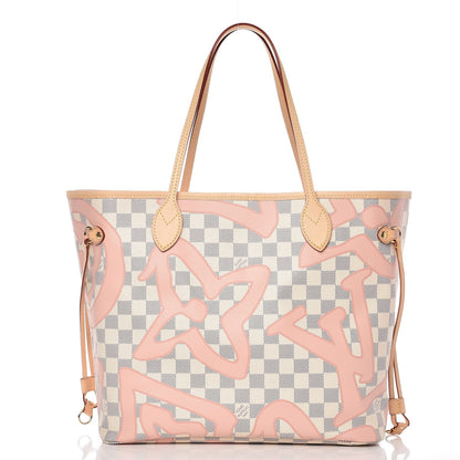 Louis Vuitton Damier Azur Tahitienne Neverfull MM 3 of 9