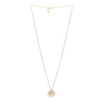 David Yurman 18K Yellow Gold Diamond Starburst Pendant Necklace 3 of 4