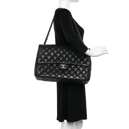Chanel Caviar Quilted XXL Travel Flap Bag Black 2 of 10