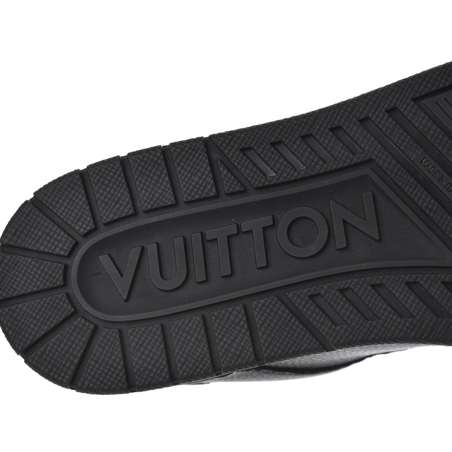 Calfskin Mens LV Trainer Sneakers 8 Black