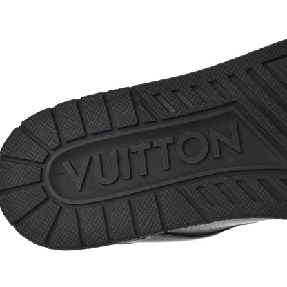 Louis Vuitton Calfskin Mens LV Trainer Sneakers 8 Black 6 of 7