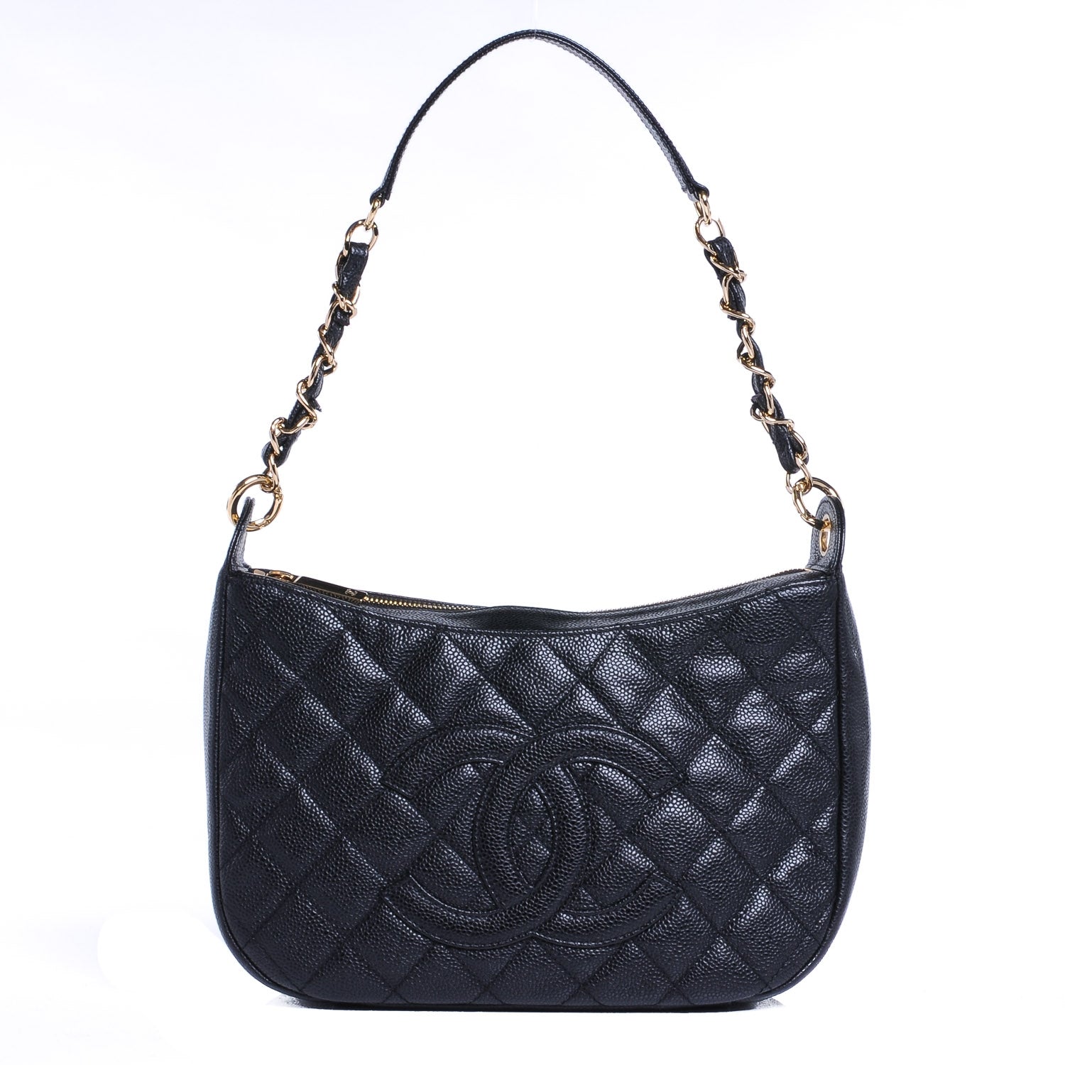 Chanel Caviar Quilted Hobo Bag Black 1 of 7