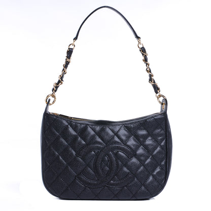 Chanel Caviar Quilted Hobo Bag Black 1 of 7