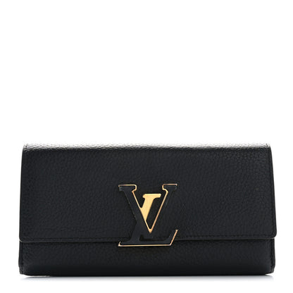 Louis Vuitton Taurillon Capucines Wallet Black 1 of 10