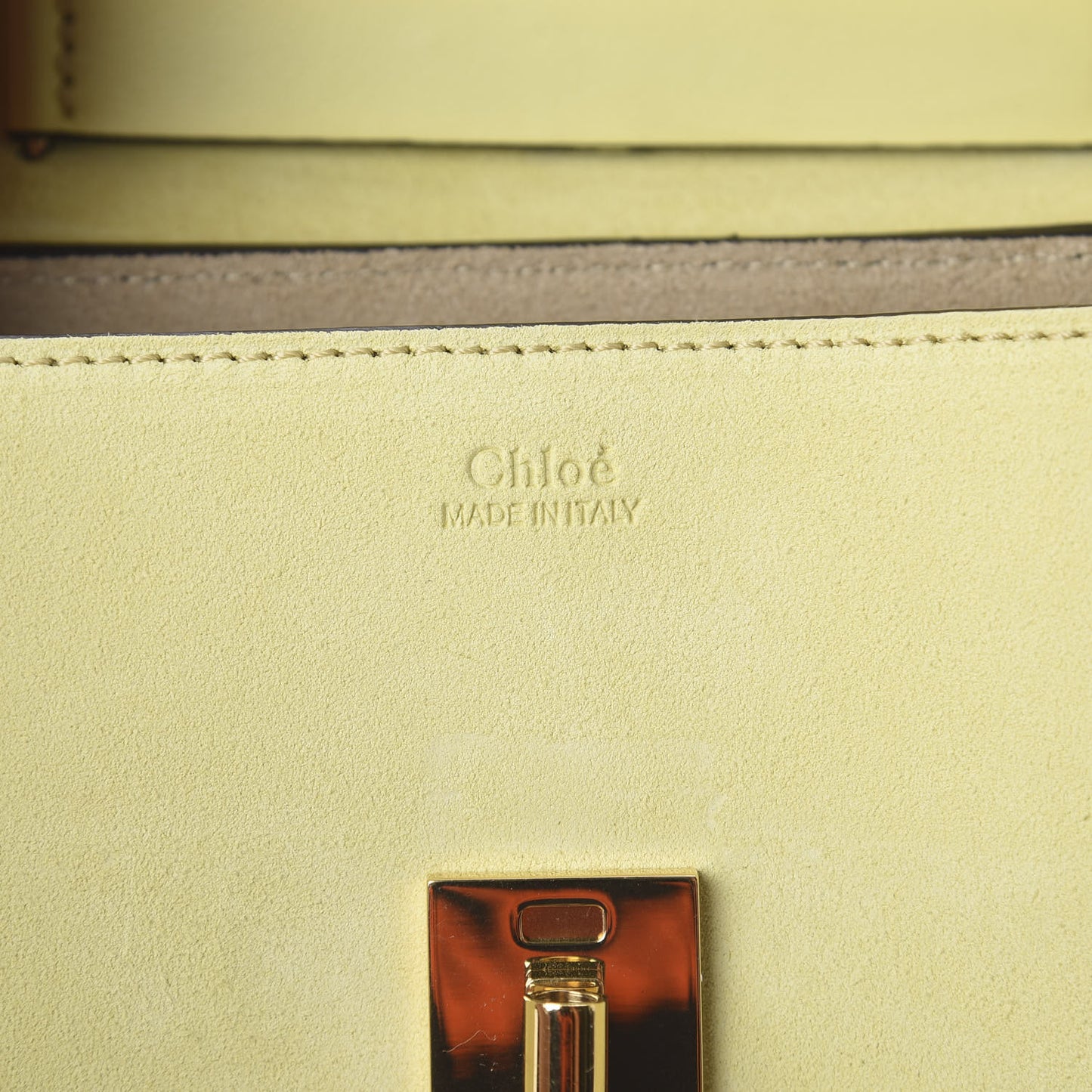 Suede Smooth Calfskin Mini Drew Shoulder Bag Lemonade