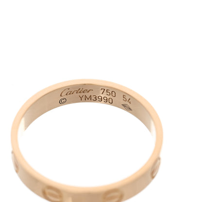Cartier 18K Yellow Gold 3.5mm LOVE Wedding Band Ring 54 6.75 4 of 4
